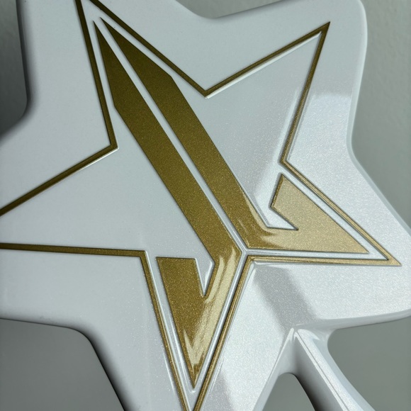 Jeffree Star White & Gold Glitter Hand Mirror - Picture 5 of 8